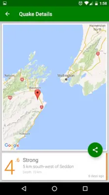 Quakes NZ android App screenshot 1